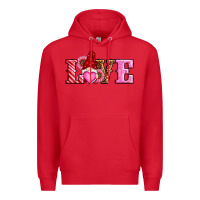 Red valentines day gnomes love Premium Hoodie - RanaPortraitStore