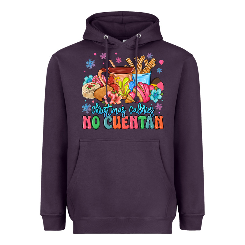 Christmas Calories No Cuentan Mexican Heavyweight Hoodie by MaliasSmallBusiness | Teevron