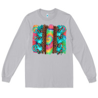 Moon Dust hippie peace sign butterfly leopard and tie dye brushstroke Long Sleeve Tee - Artiststas