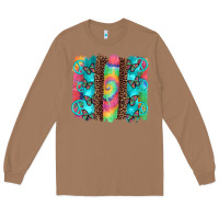 Toasted Coconut hippie peace sign butterfly leopard and tie dye brushstroke Long Sleeve Tee - Artiststas
