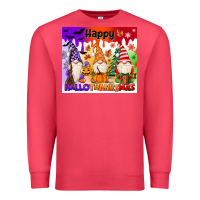Cardinal happy hallothanksmas gnomies Premium Sweatshirt - MaliasSmallBusiness