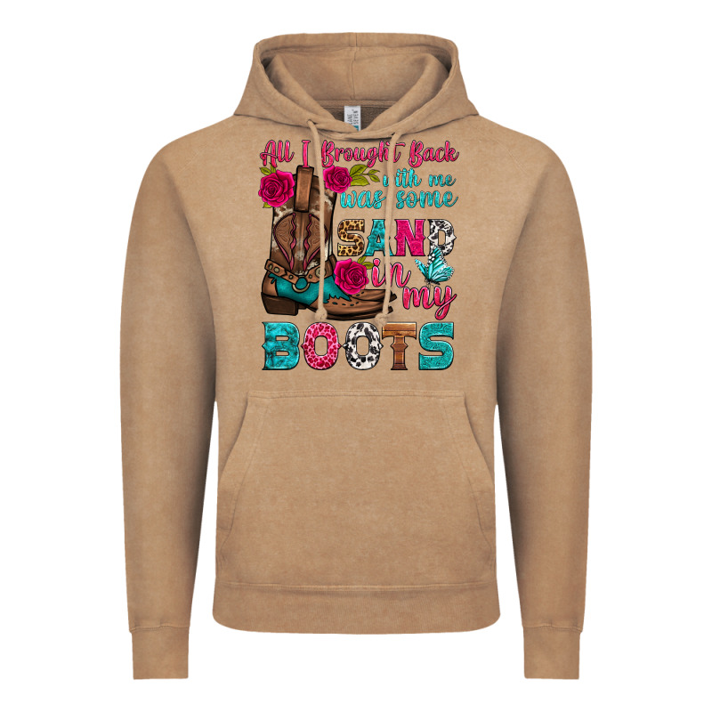 All I Brought Back With Me Was Some Sand In My Boots Vintage Hoodie by HRA Design Shop | Teevron