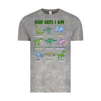 Cloud Rock god says i am dinosaurs Vintage Tee - JahusDesignShop