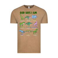 Vintage Coffee god says i am dinosaurs Vintage Tee - JahusDesignShop