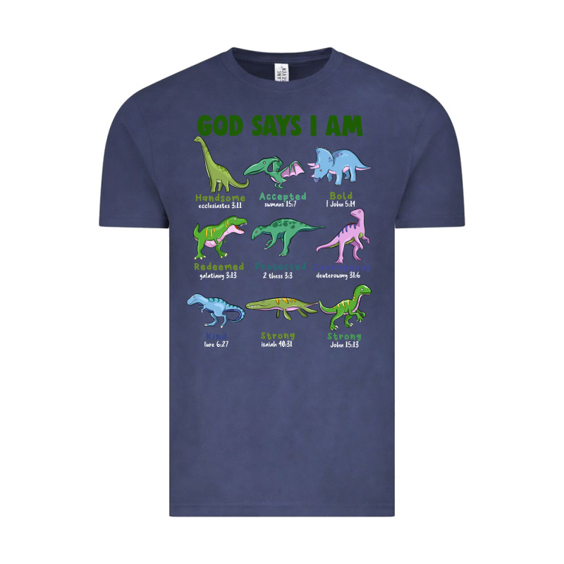 God Says I Am Dinosaurs Vintage Tee by JahusDesignShop | Teevron