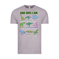 Vintage Zinc god says i am dinosaurs Vintage Tee - JahusDesignShop