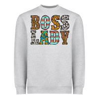 Western Boss Lady Heavyweight Sweatshirt | Teevron