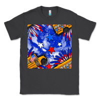 Smoke 4th of july school bus seamless pattern Classic Tee - BundleAndBundleShop