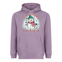 Lavender 'tis the season to be freezing Heavyweight Hoodie - MaliasSmallBusiness