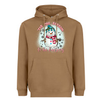 Toasted Coconut 'tis the season to be freezing Heavyweight Hoodie - MaliasSmallBusiness