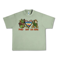 Oil Green peace love san judas Urban Heavy Tee - JahusDesignShop