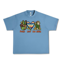 Pebble Blue peace love san judas Urban Heavy Tee - JahusDesignShop