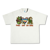 Pistachio peace love san judas Urban Heavy Tee - JahusDesignShop