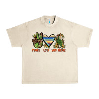 Sandshell peace love san judas Urban Heavy Tee - JahusDesignShop