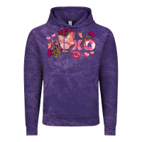 Cloud Purple chicken valentine's day xoxo Vintage Hoodie - FaDigitalArtStudio