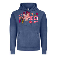 Vintage Denim chicken valentine's day xoxo Vintage Hoodie - FaDigitalArtStudio