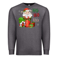 Charcoal Heather ho ho ho gnome santa coffee cup Premium Sweatshirt - MaliasSmallBusiness