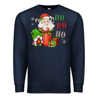 Navy ho ho ho gnome santa coffee cup Premium Sweatshirt - MaliasSmallBusiness