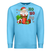 Ocean Blue ho ho ho gnome santa coffee cup Premium Sweatshirt - MaliasSmallBusiness