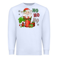 White ho ho ho gnome santa coffee cup Premium Sweatshirt - MaliasSmallBusiness