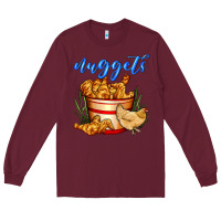 Burgundy nuggets Long Sleeve Tee - AdoDesignShop
