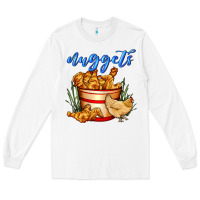 White nuggets Long Sleeve Tee - AdoDesignShop
