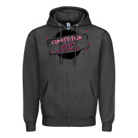 Charcoal Heather competition Zipper Hoodie - MaliasSmallBusiness