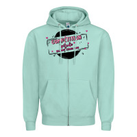Seafoam competition Zipper Hoodie - MaliasSmallBusiness