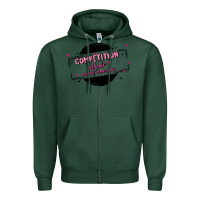 Sports Green competition Zipper Hoodie - MaliasSmallBusiness