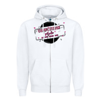 White competition Zipper Hoodie - MaliasSmallBusiness