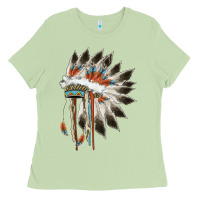 Matcha indian headress Ladies Tee - AdoDesignShop