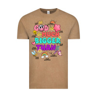 Vintage Coffee god is bigger design Vintage Tee - JahusDesignShop