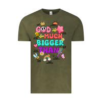 Vintage Olive god is bigger design Vintage Tee - JahusDesignShop
