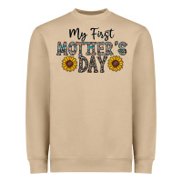 Mushroom my first mother's day Heavyweight Sweatshirt - CowhideDigitalArt
