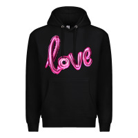 Black valentines day love balloon Premium Hoodie - RanaPortraitStore