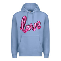 Colony Blue valentines day love balloon Premium Hoodie - RanaPortraitStore