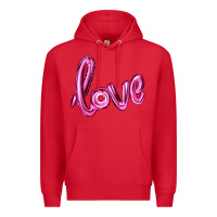 Red valentines day love balloon Premium Hoodie - RanaPortraitStore