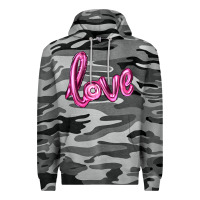 Slate Camo valentines day love balloon Premium Hoodie - RanaPortraitStore