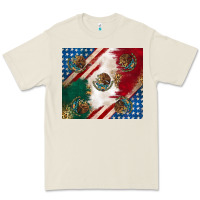 Bone American with mexican flag Premium Tee - RanaPortraitStore