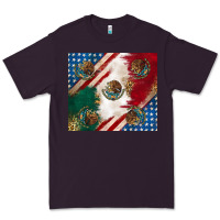 Plum American with mexican flag Premium Tee - RanaPortraitStore