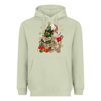 Matcha sorta scary sorta merry skeleton christmas tree Heavyweight Hoodie - MaliasSmallBusiness