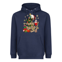 Navy sorta scary sorta merry skeleton christmas tree Heavyweight Hoodie - MaliasSmallBusiness