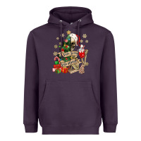 Plum sorta scary sorta merry skeleton christmas tree Heavyweight Hoodie - MaliasSmallBusiness
