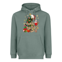 Sage sorta scary sorta merry skeleton christmas tree Heavyweight Hoodie - MaliasSmallBusiness