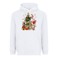 White sorta scary sorta merry skeleton christmas tree Heavyweight Hoodie - MaliasSmallBusiness