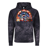 Cloud Black 4th of July rainbow with gnomes Vintage Hoodie - CowGirlArtShop