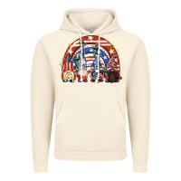 Vintage Artic 4th of July rainbow with gnomes Vintage Hoodie - CowGirlArtShop