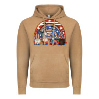 Vintage Camel 4th of July rainbow with gnomes Vintage Hoodie - CowGirlArtShop