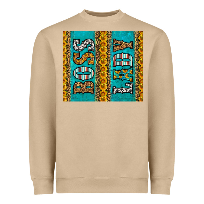 Western Boss Lady Heavyweight Sweatshirt by HRA Design Shop | Teevron