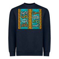 Navy western boss lady Heavyweight Sweatshirt - HRA Design Shop